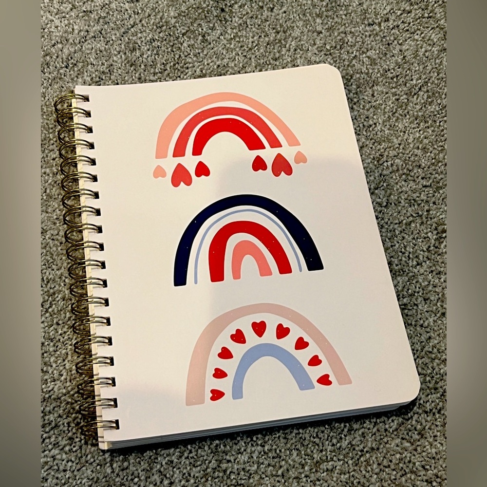 Fringe Studio Pink and Blue Rainbow Journal